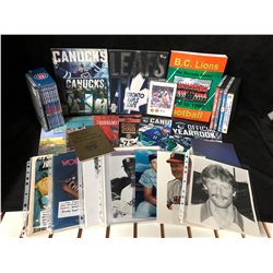 MIXED SPORTS MEMORABILIA LOT