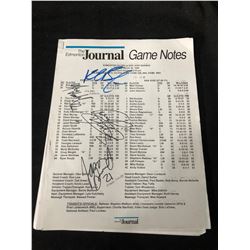 MULTI SIGNED THE EDMONTON JOURNAL PROGRAM