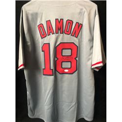 JOHNNY DAMON SIGNED BOSTON RED SOX JERSEY ( JSA COA)