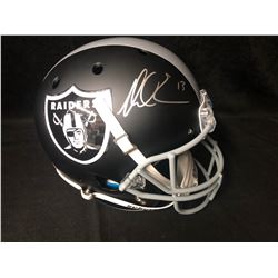 MIKE EVANS SIGNED ROOKIE YEAR FULL SIZED RAIDERS HELMET ( JSA COA)