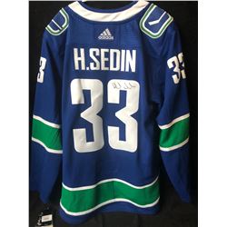HENRIK SEDIN SIGNED VANCOUVER CANUCKS ADIDAS PRO JERSEY (BOSSA COA)