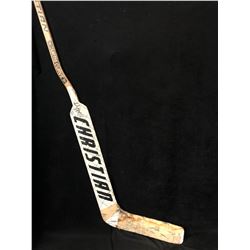 ANDY MOOG SIGNED GAMES USED HOCKEY STICK (CSI COA)