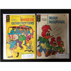 VINTAGE GOLD KEY COMIC BOOK LOT (HARLEM GLOBETROTTERS/ WOODY WOODPECKER)