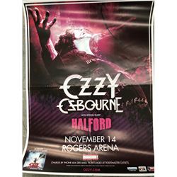 OZZY OSBOURNE W/ SPECIAL GUESTS HALFORD OFFICIAL CONCERT POSTER (ROGERS ARENA VANCOUVER BC)