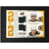 Image 1 : 2008-09 UD MVP 2 ON 2 JERSEYS PATRICE BERGERON-KESSEL-CHARA-SAVARD