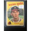 Image 1 : 1958 TOPPS #40 WARREN SPAHN