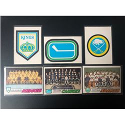 VINTAGE HOCKEY TEAM CARDS LOT