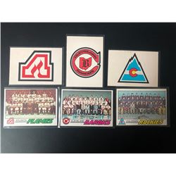 VINTAGE HOCKEY TEAM CARDS LOT