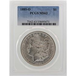 1885-O $1 Morgan Silver Dollar Coin PCGS MS63