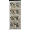 Image 1 : Uncut Sheet of (4) State of Louisiana Baby Bond Obsolete Notes