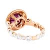 Image 3 : 3.01 ctw Rhodolite Garnet And Diamond Ring - 14KT Rose Gold