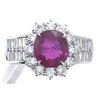 Image 1 : 2.17 ctw Ruby and Diamond Ring - 18KT Two-Tone Gold