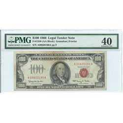 1966 $ 100 Legal Tender Note PMG Extremely Fine 40