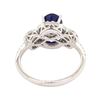 Image 3 : 1.71 ctw Sapphire and Diamond Ring - 18KT White Gold