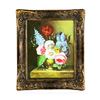 Image 1 : Antique Oil on Canvas Still Life Floral