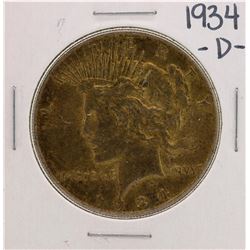 1934-D $1 Peace Silver Dollar Coin