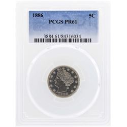 1886 Liberty Nickel Proof Coin PCGS PR61