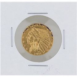 1911-S $5 Indian Head Half Eagle Gold Coin