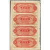 Image 2 : Uncut Sheet of 1800's $5 Citizens Bank of Louisiana Obsolete Notes