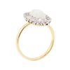 Image 4 : 2.10 ctw Opal And Diamond Ring - Platinum & 18KT Yellow Gold