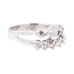 0.53 ctw Diamond Ring - 14KT White Gold