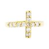 Image 2 : 0.45 ctw Diamond Ring - 14KT Yellow Gold