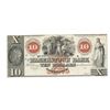 Image 1 : 1800's $10 Hagerstown Bank, Hagerstown, MD Obsolete Bank Note
