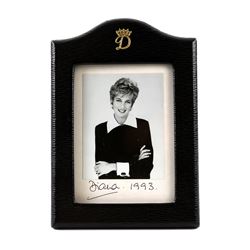 Diana Princess of Wales - fine signed and inscribed presentation portrait photograph of the smiling 