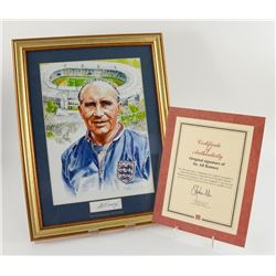 Football - Sir Alf Ramsey signed limited edition print with certificate of authenticity, framed, 13 