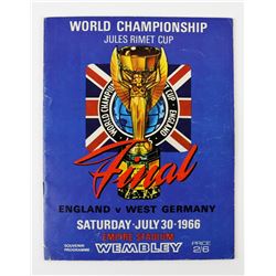 Football - 1966 World Championship Jules Rimet Cup Football programme for England v West Germany at 