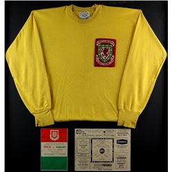 Dave Hollins (1938) Welsh former Goalkeeper who played for Brighton & Newcastle. A match worn Yellow