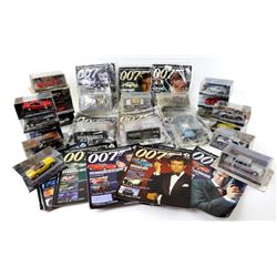 James Bond - Twenty two cased 'James Bond Car Collection' diecast models and numerous magazines. (qt