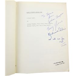 Monty Python and The Holy Grail (Book) 1980 reprint, pub. Methuen, signed on title page by Graham Ch