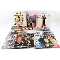 James Bond magazines including Diamonds Are Forever, TV Times, Octopussy brochure, Radio Times & oth