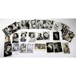 Vintage film Memorabilia - 40+ vintage postcards, some with original signatures including Jane Welsh