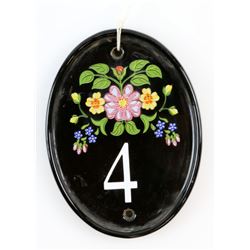 Harry Potter - Ceramic house number plaque from the Dursley's house, No. 4 Privet Drive..