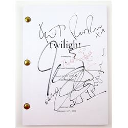 Twilight (2008) - Original production used script (shooting draft), signed at the post-production sc