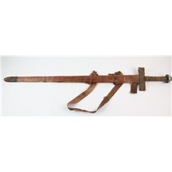 Braveheart (1995) - Scabbard bound sword from the battle scenes in the movie starring and directed b