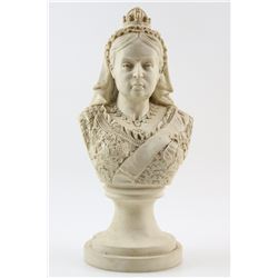 Johnny English (2003) - Queen Victoria composition bust from the movie starring Rowan Atkinson, 38cm