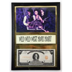 Wild Wild West (1999) - Production used bank note from the movie starring Will Smith, framed and gla