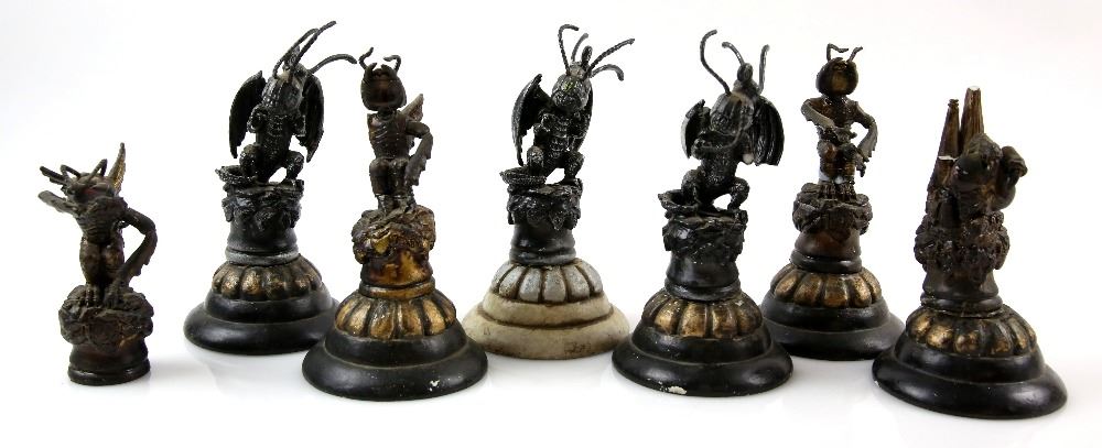 Power Rangers (Television series) - Seven Prop chess pieces from the ...