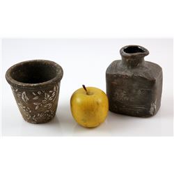 Red Riding Hood (2011) - Props from the movie including ceramic pot, ceramic water pitcher and apple