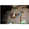 Image 2 : 2 Leaded Glass Items