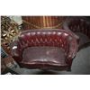 Image 2 : Antique Child's Deep Button Sofa & Chair