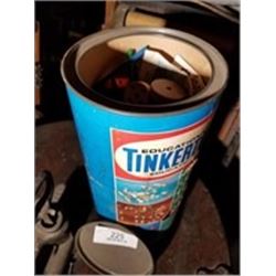 Tinker Toy Can Container With Toys