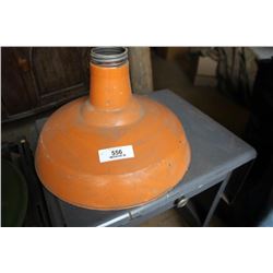 Industrial Light Fixture Orange