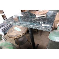 Marble Top Bar Height Table