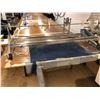 Image 2 : LARGE LAYOUT/FABRIC SPREADING TABLE, WITH TRACK GUIDED SPREADER, TABLE APPROX. 40' X 6.5'