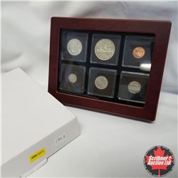 1957 Canada Silver Year Set in Display Box, $1, 50¢, 25¢, 10¢, 5¢, 1¢