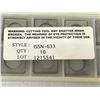 Image 2 : (40) MANUFACTURER UNKNOWN ISSN-633 CARBIDE INSERTS